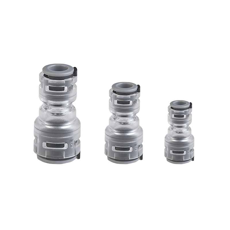 Microduct reducer connector, straight connector for Air Blowing Fiber Optical Ca